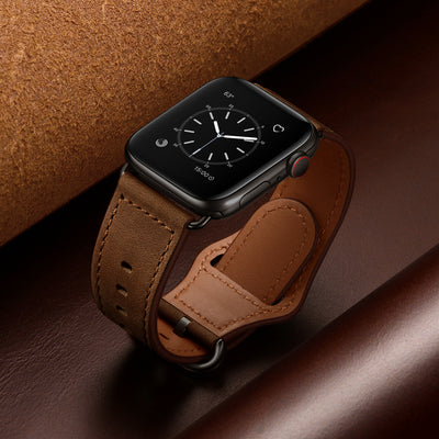 Leather Band for Apple Watch | Dark Brown