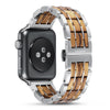 Dusk Zebrawood Apple Watch Band | Silver