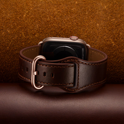 Leather Band for Apple Watch | Dark Brown