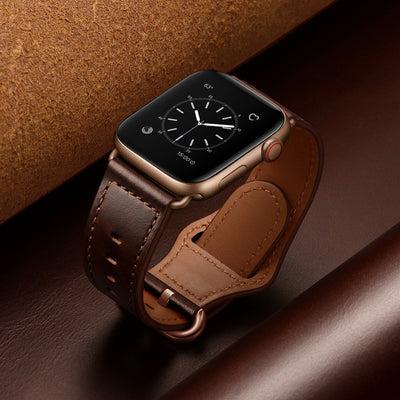 Leather Band for Apple Watch | Dark Brown