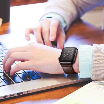 Classic Leather Band for Apple Watch | Dark Brown