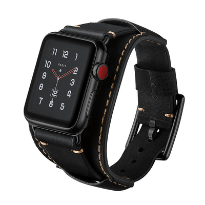 Genuine Leather Band for Apple Watch | Black