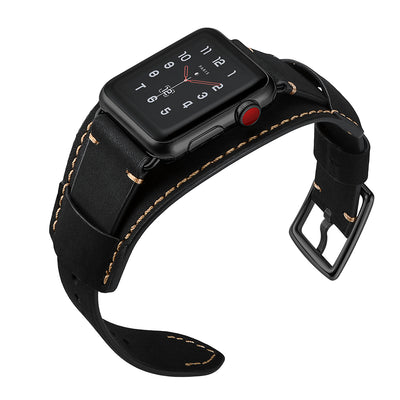 Genuine Leather Band for Apple Watch | Black