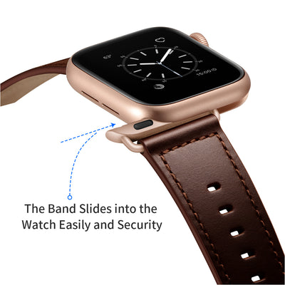 Leather Band for Apple Watch | Dark Brown