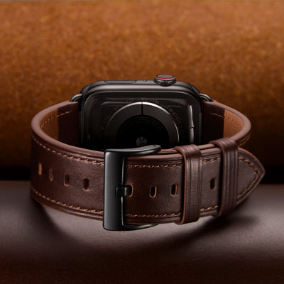 Classic Leather Band for Apple Watch | Dark Brown