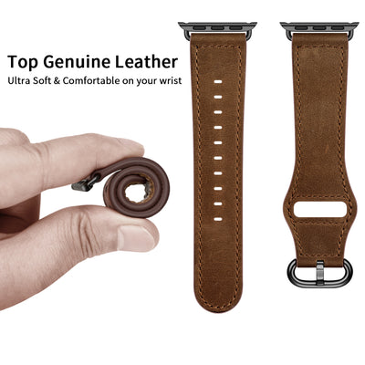 Leather Band for Apple Watch | Dark Brown