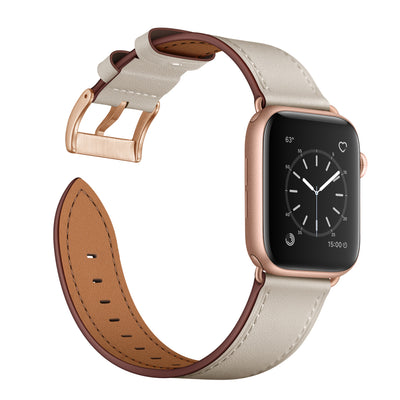 Classic Leather Band for Apple Watch | Beige