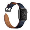 Classic Leather Band for Apple Watch | Navy Blue