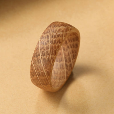 Natural Wood Ring | Whisky Barrel Wood