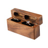 Wood Double Ring Box | Koa Wood