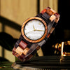 Mix Wood Women Wood Watch | White