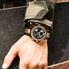 Mens Wood Watch | Black Sandalwood + Olive Wood