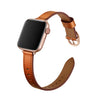 Slim Leather Band for Apple Watch | Brown