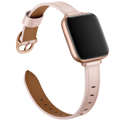 Slim Leather Band for Apple Watch | Pink