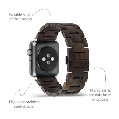 Forest Black Sandalwood Apple Watch Band