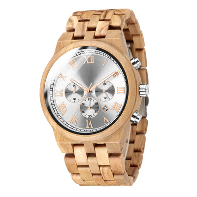 Mens Wood Watch | Olive Wood