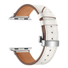 Classic Leather Band for Apple Watch | Silver