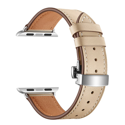 Classic Leather Band for Apple Watch | Beige