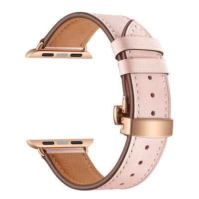 Classic Leather Band for Apple Watch | Rose Gold