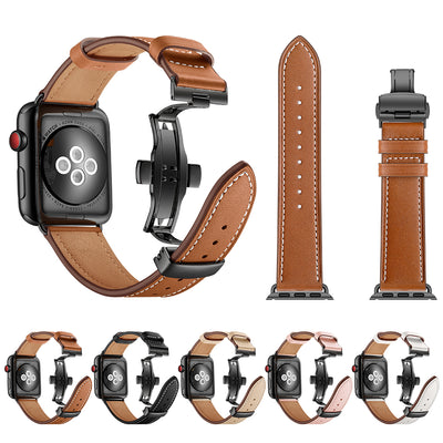 Classic Leather Band for Apple Watch | Black