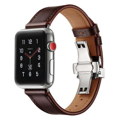 Classic Leather Band for Apple Watch | Dark Brown
