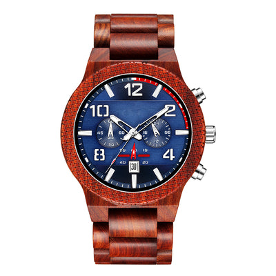 Mens Wood Watch | Red Sandalwood