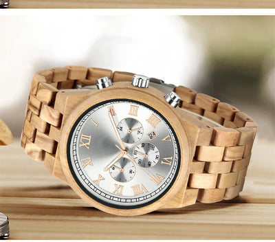 Mens Wood Watch | Olive Wood