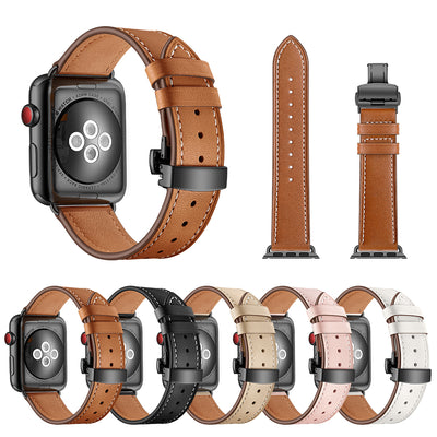 Classic Leather Band for Apple Watch | Black