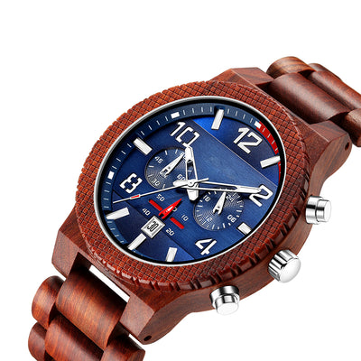 Mens Wood Watch | Red Sandalwood