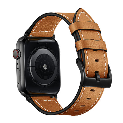 Classic Leather Band for Apple Watch | Light Brown