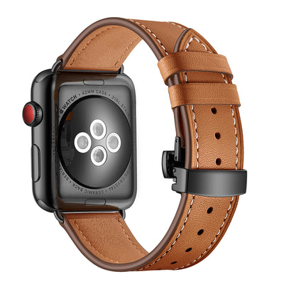 Classic Leather Band for Apple Watch | Black