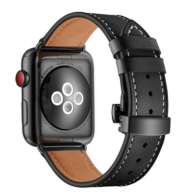 Classic Leather Band for Apple Watch | Black