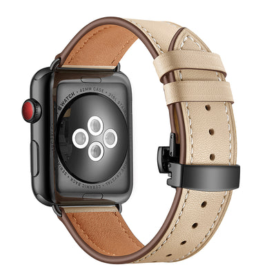 Classic Leather Band for Apple Watch | Beige