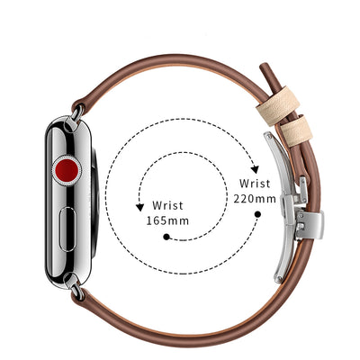 Classic Leather Band for Apple Watch | Silver