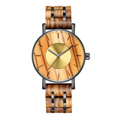 METAL Mens Wood Watch | Zebrawood