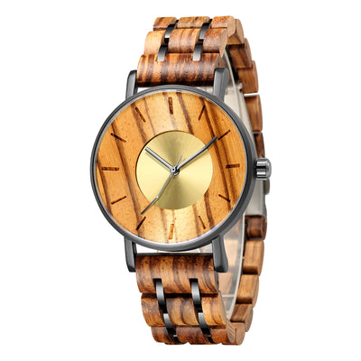 METAL Mens Wood Watch | Zebrawood