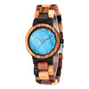 Mix Wood Women Wood Watch | Blue