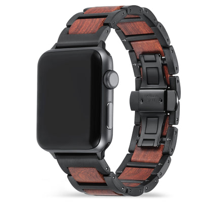 Stardust Red Sandalwood Apple Watch Band | Black