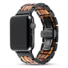 Dusk Koa Wood Apple Watch Band | Black