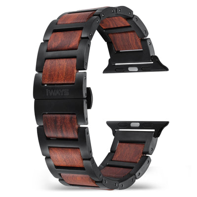 Stardust Red Sandalwood Apple Watch Band | Black