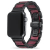 Stardust Purpleheart Wood Apple Watch Band | Black