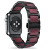 Stardust Purpleheart Wood Apple Watch Band | Black