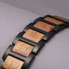 Stardust Mahogany Wood Apple Watch Band | Black