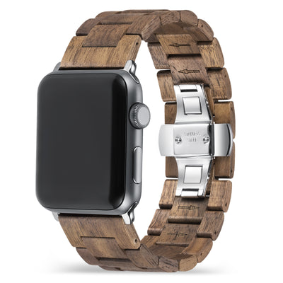 Forest Walnut Wood Apple Watch Band