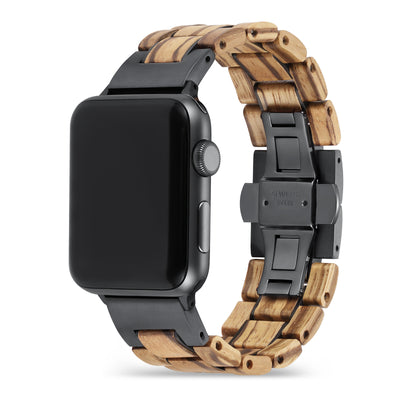 Saturn Zebra Apple Watch Band | Black