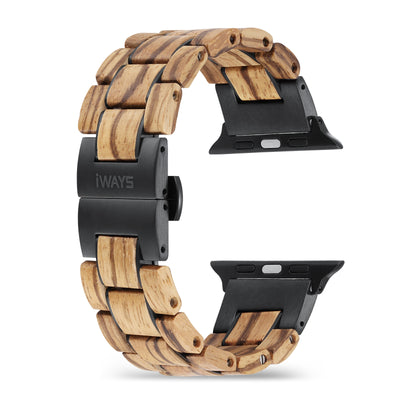 Saturn Zebra Apple Watch Band | Black