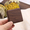 Square Shape Wood Ring Box | Walnut Wood