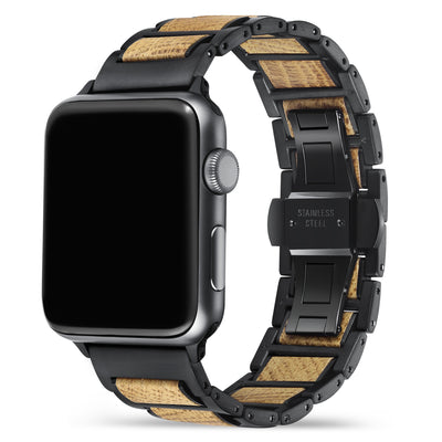 Whisky Barrel Apple Watch Band | Black