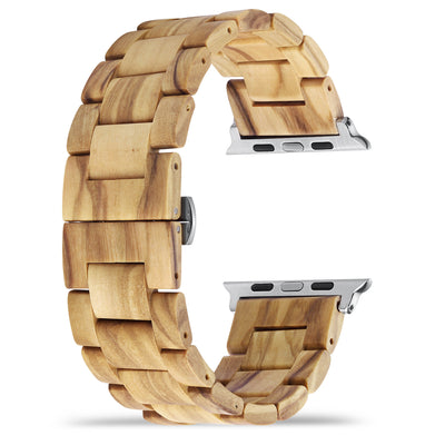 Forest Olive Wood Apple Watch Band