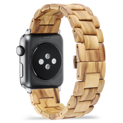 Forest Olive Wood Apple Watch Band